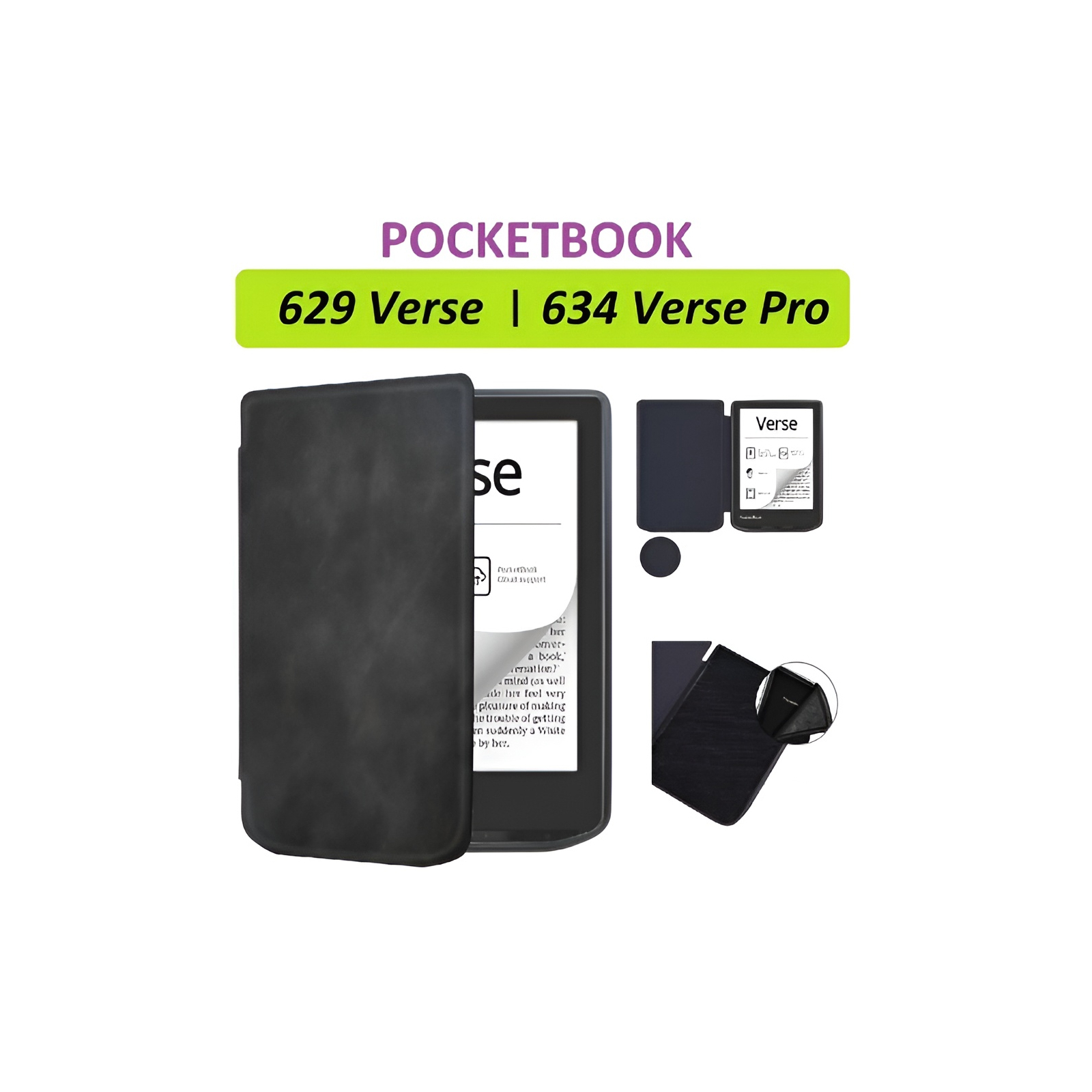 Чохол до електронної книги BeCover Smart Case PocketBook 629 Verse / 634 Verse Pro 6" Dark Green (710453) зображення 7