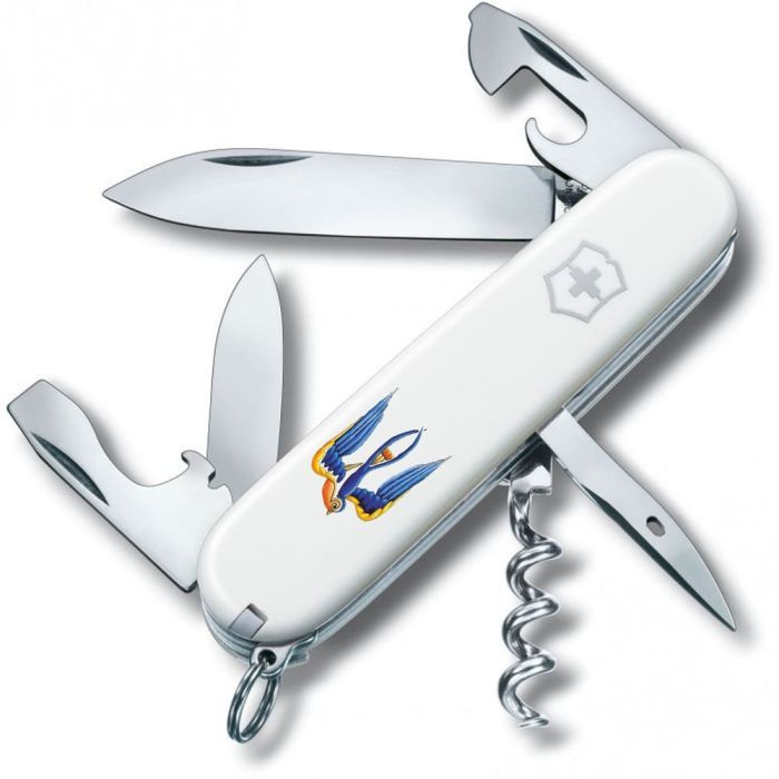 Нож Victorinox Spartan Ukraine 91 мм Синьо-прозорий/Жовтий (1.3603.T2.8)