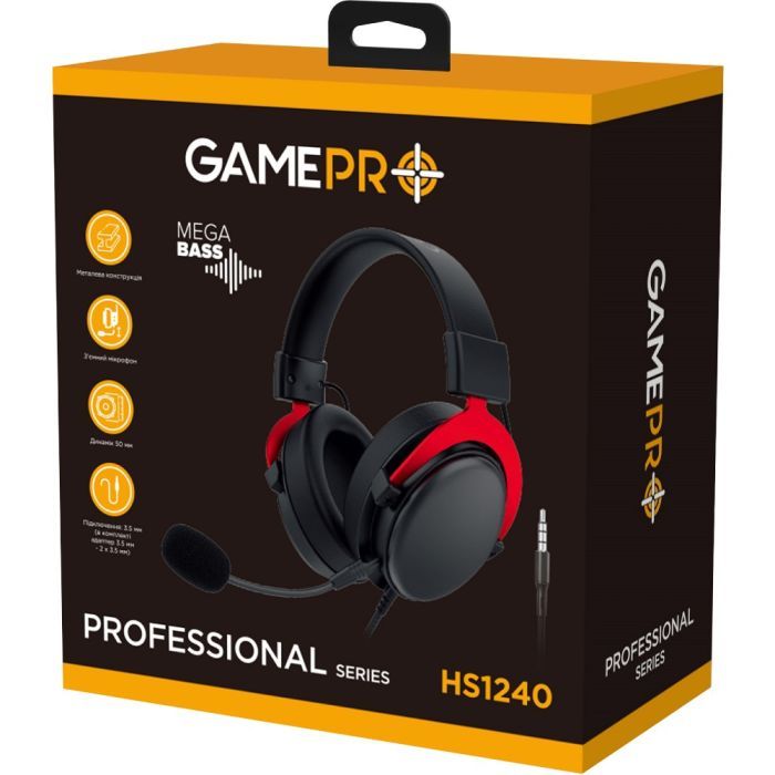 Наушники GamePro HS1240 Black/Red (HS1240) изображение 10