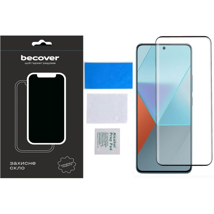 Скло захисне BeCover Xiaomi Redmi Note 13 Pro Plus 5G Black (710655) зображення 2
