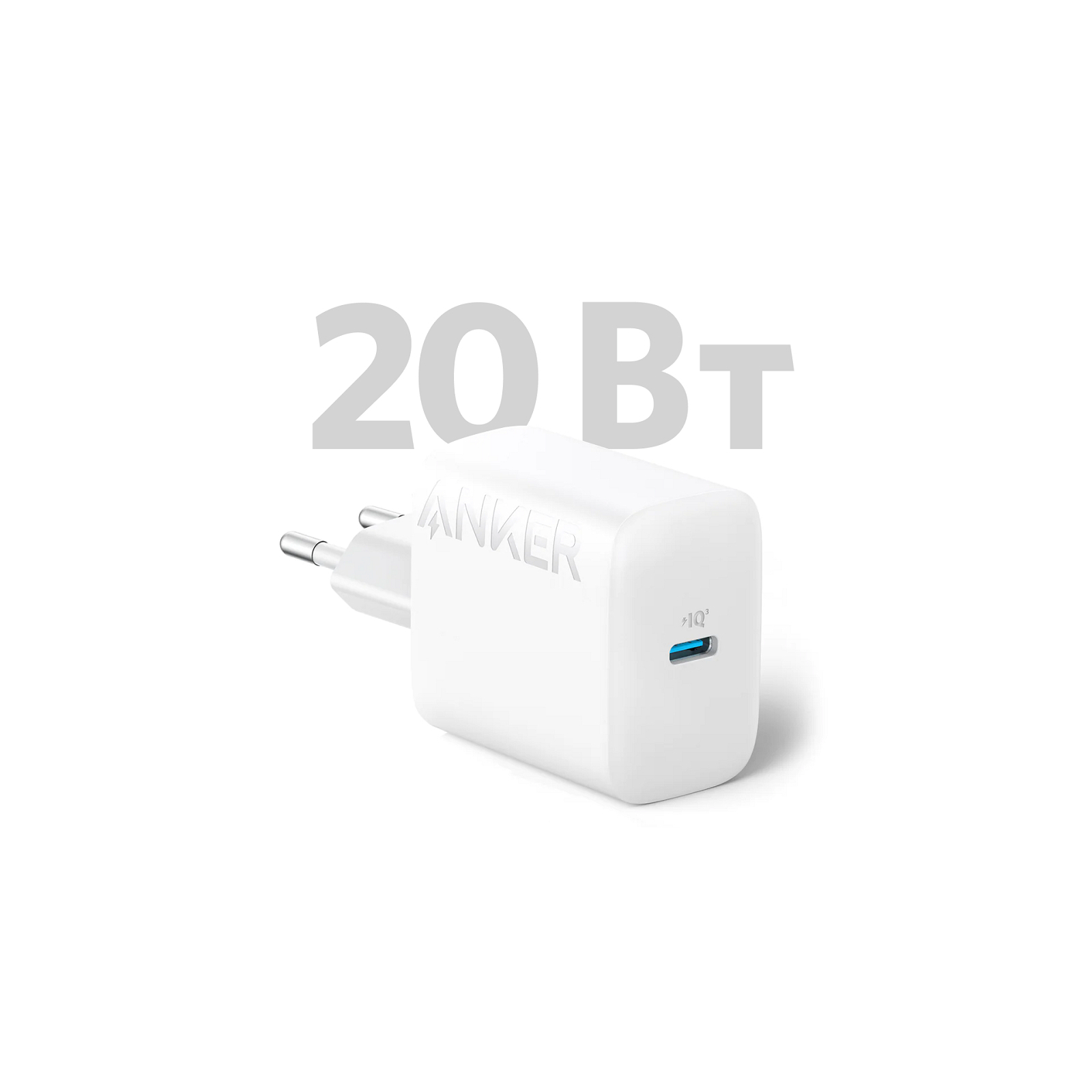 Зарядное устройство Anker PowerPort 312 - 20W USB-C White (A2347G21) изображение 4