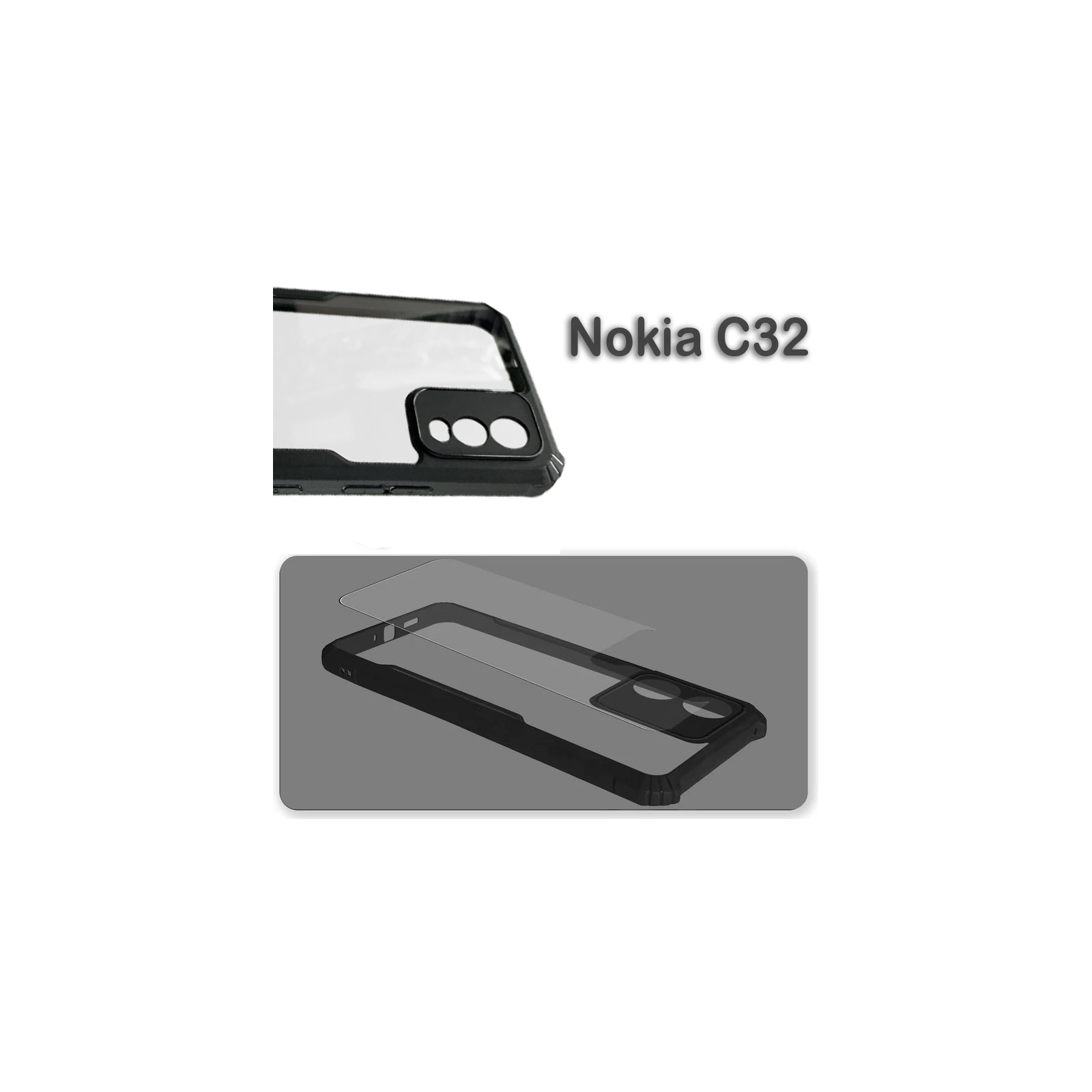 Чехол для мобильного телефона BeCover Anti-Bump Nokia C32 Black (710743)