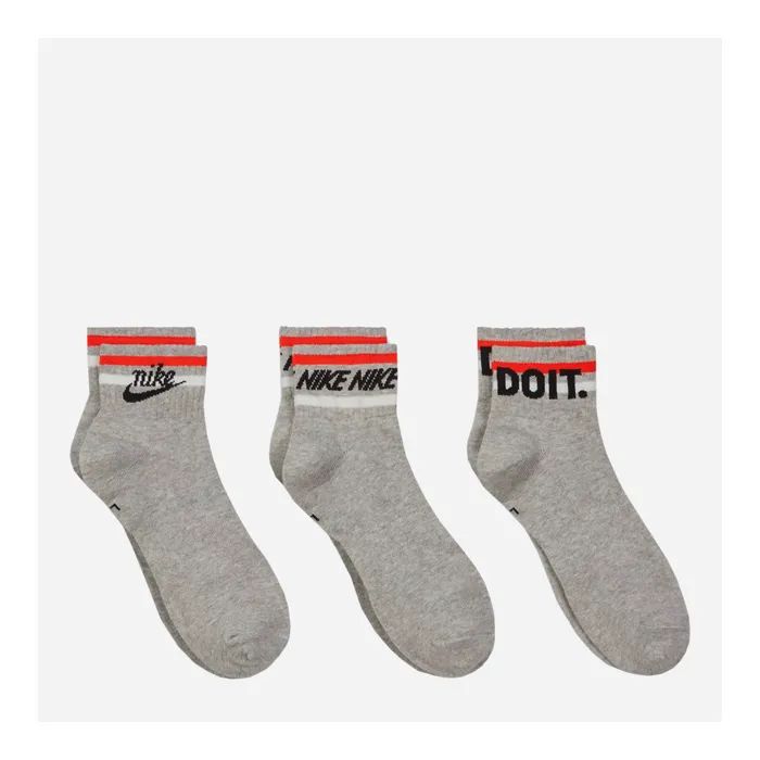 Носки Nike U NK NSW EVERYDAY ESSENTIAL AN 3PR DA2612-050 34-38 3 пари Сірі (194958590932)