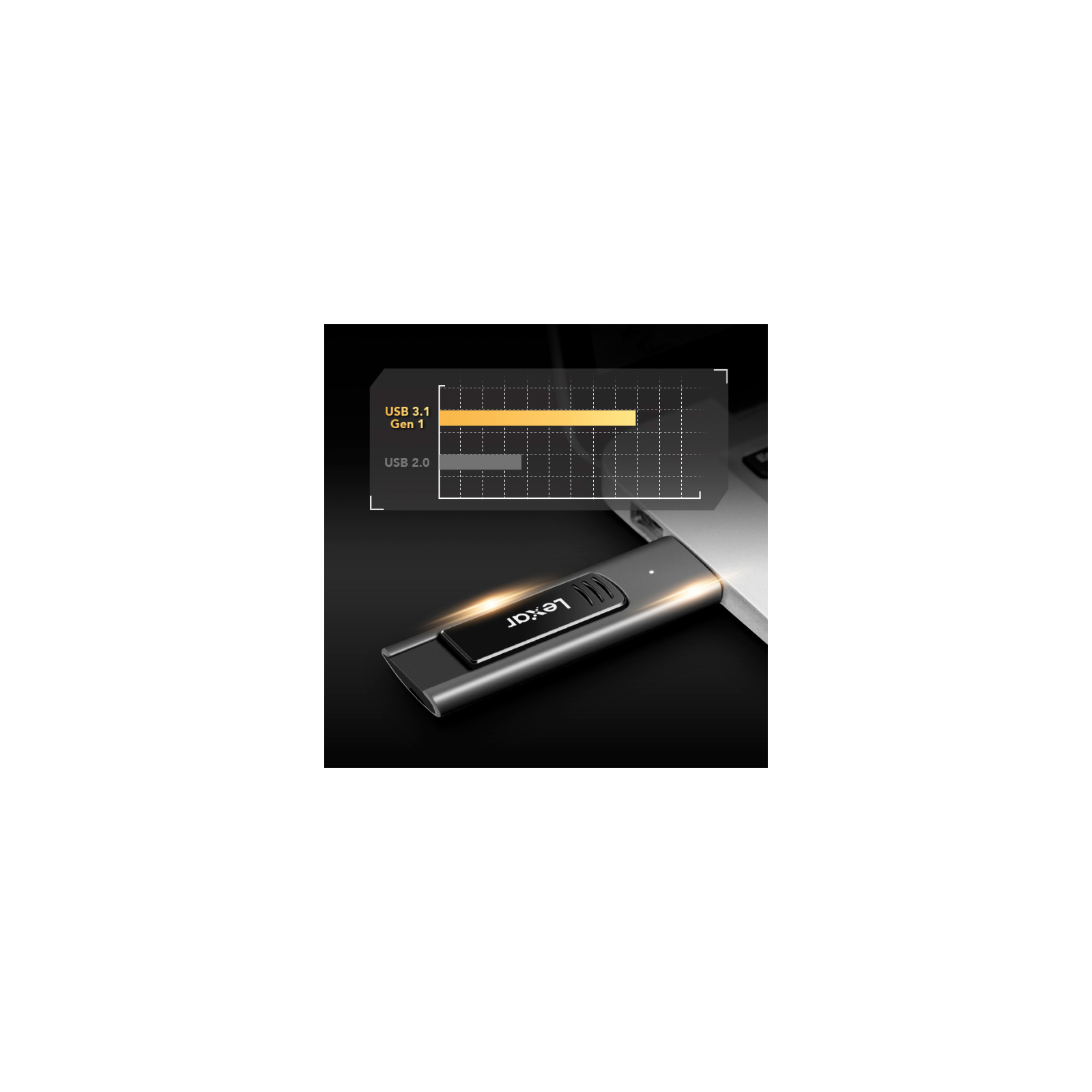 USB флеш накопитель Lexar 256GB JumpDrive M900 USB 3.1 (LJDM900256G-BNQNG) изображение 9
