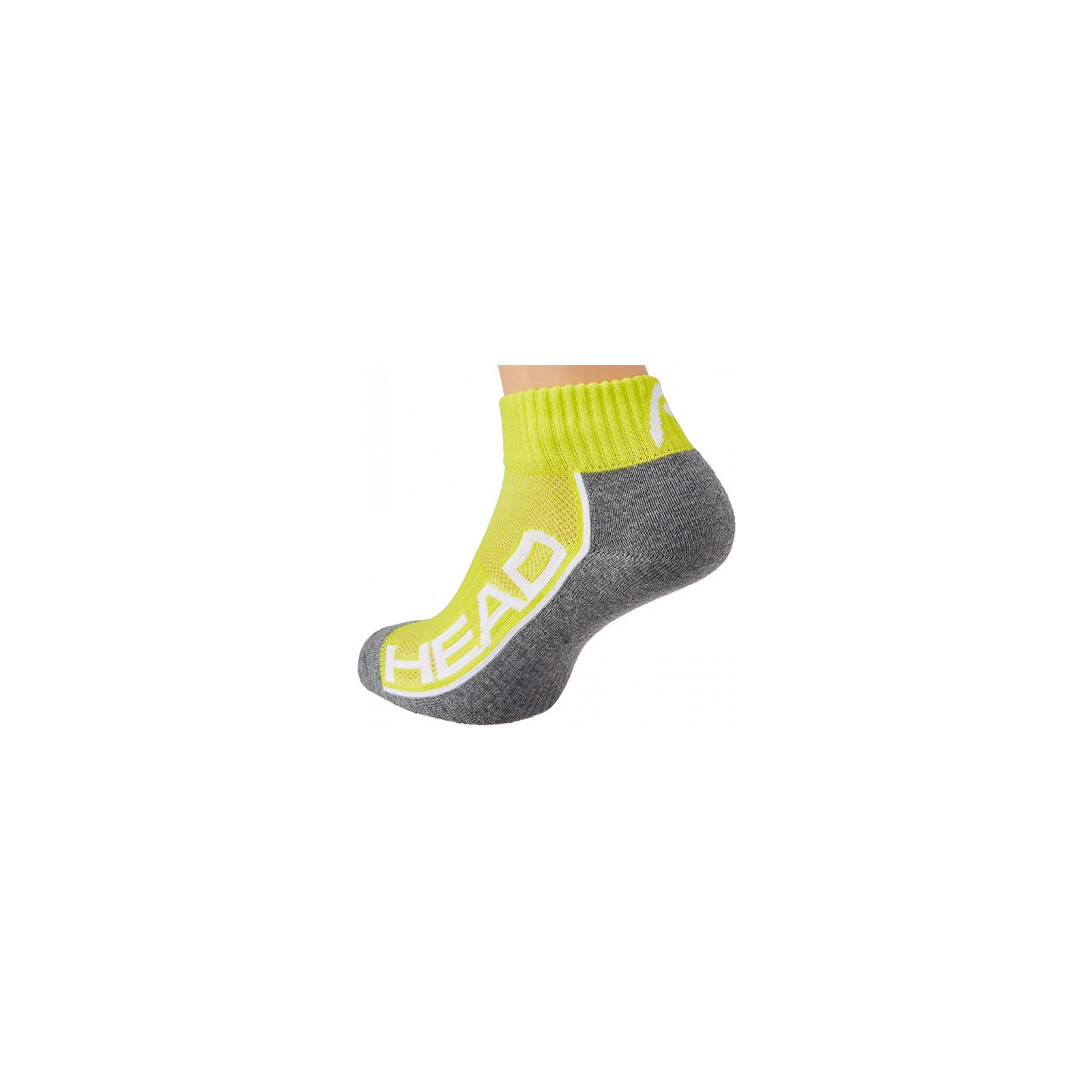 Шкарпетки Head Qperformance Quarter 791019001-004 2 пари Жовтий/Сірий/Білий 39-42 (8720245076371) зображення 2
