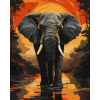 Картина по номерам Santi Слон с металлизированными красками (954807)