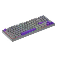 Клавіатура Hator Rockfall 2 Autograph Edition Mecha TKL Aurum Choco USB Titanium (HTK-526) зображення 2