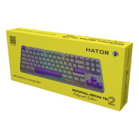 Клавіатура Hator Rockfall 2 Autograph Edition Mecha TKL Aurum Choco USB Titanium (HTK-526) зображення 6