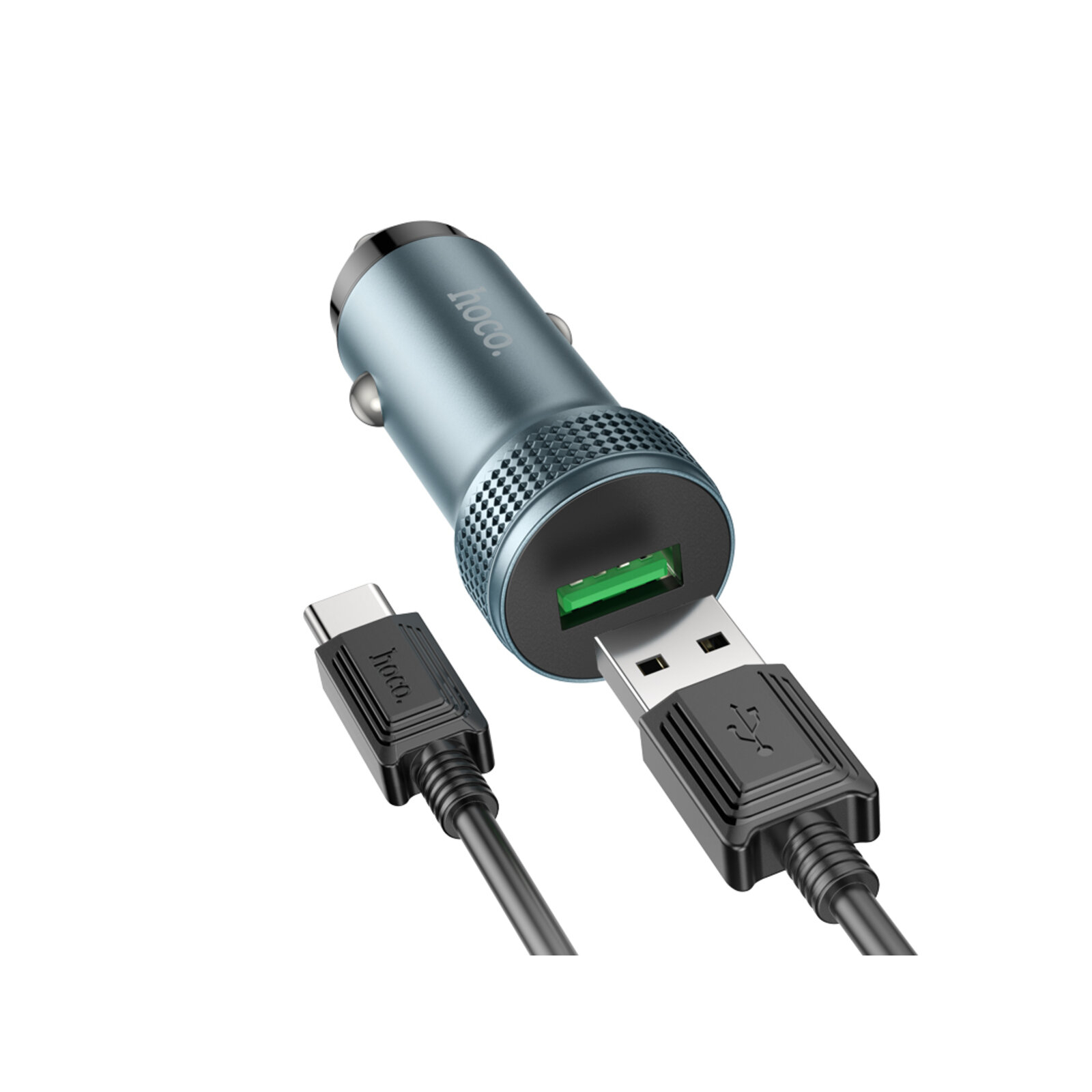 Зарядное устройство HOCO Z49A Level USB Metal Gray (6931474795731) изображение 4