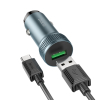 Зарядное устройство HOCO Z49A Level USB Metal Gray (6931474795731) изображение 4
