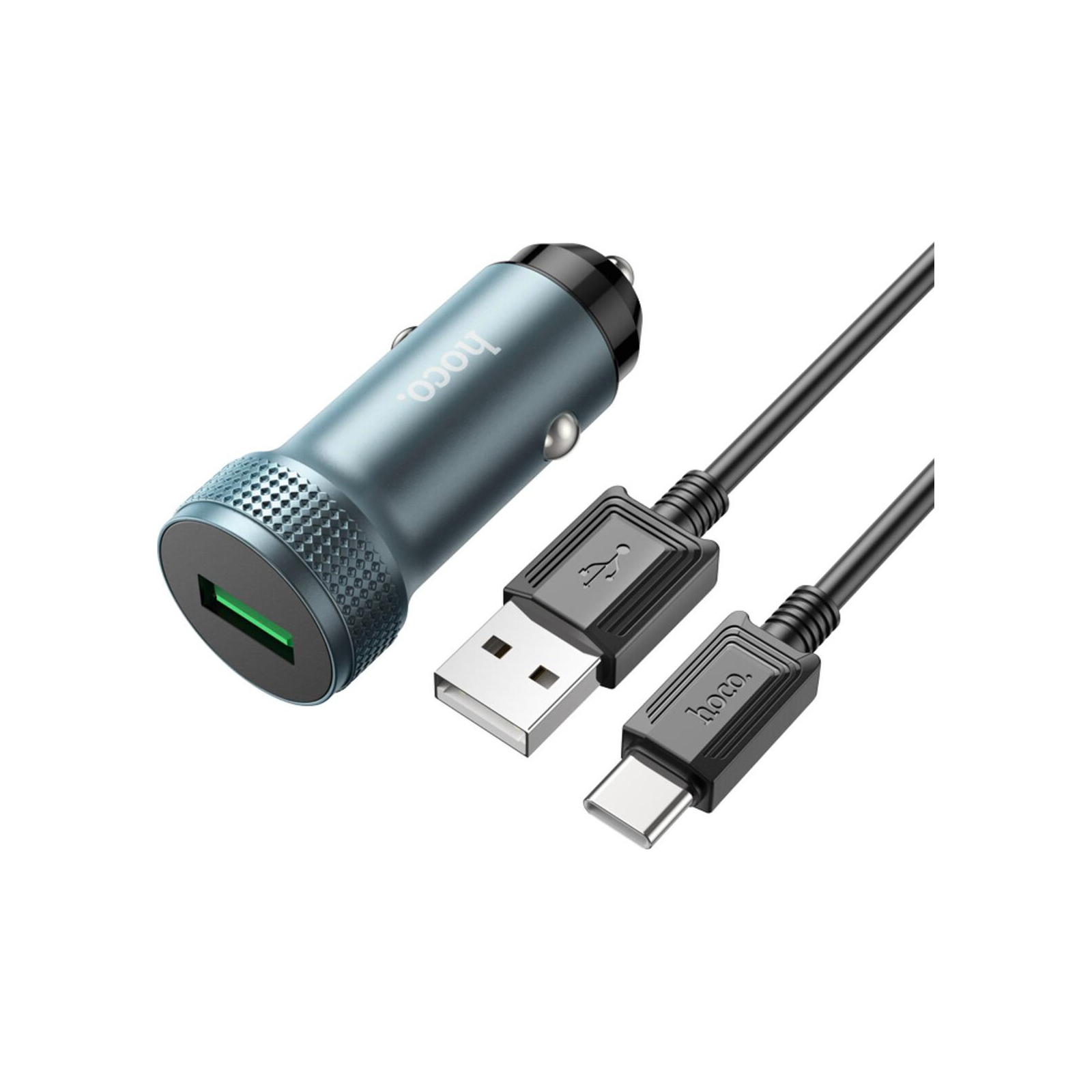 Зарядное устройство HOCO Z49A Level USB Metal Gray (6931474795731)