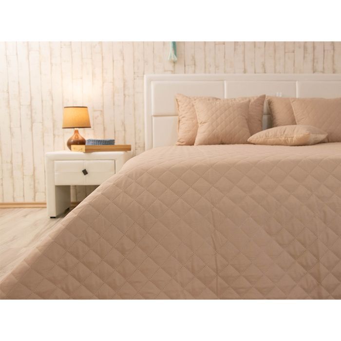 Покрывало Руно двустороннее декоративное Velour Beige ромб 220х240 см (330.55_Beige ромб) изображение 7
