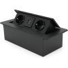 Розетка Voltronic J29L, две розетки + 2*USB, напольная, выдвижная (20011) изображение 2