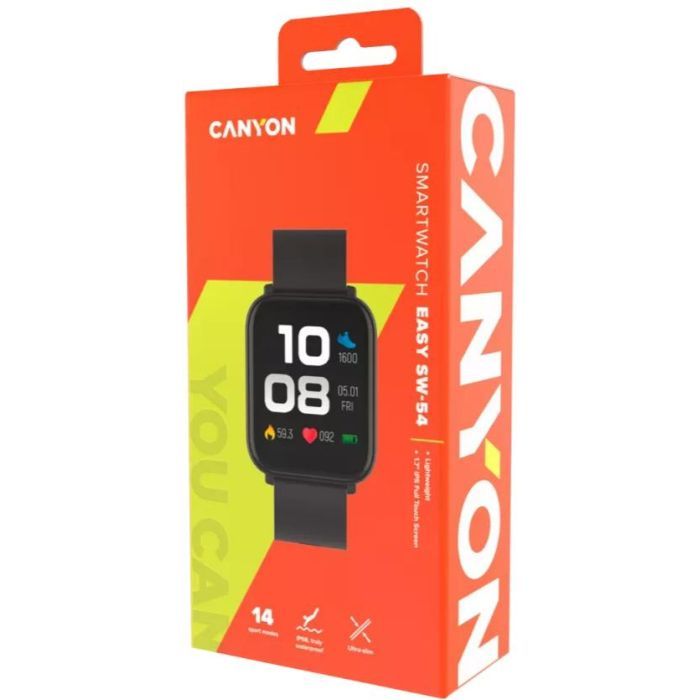 Смарт-часы Canyon Easy SW-54 Black (CNS-SW54BB) изображение 4