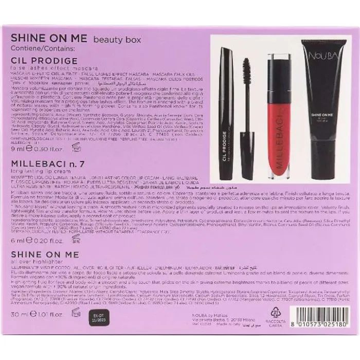 Набор косметики NoUBA Shine On Me Gift Set Red (8010573025180) изображение 3