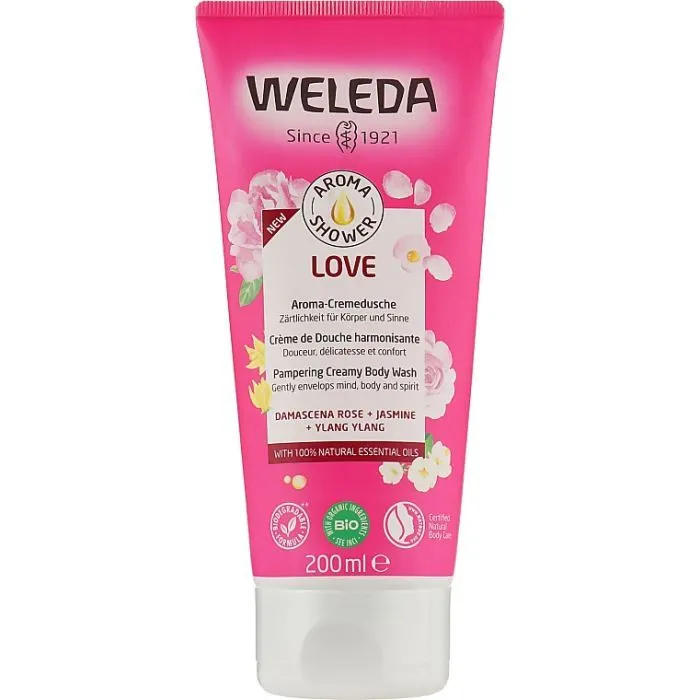 Гель для душа Weleda Aroma Love Pampering Creamy Body Wash 200 мл (7611916160769)