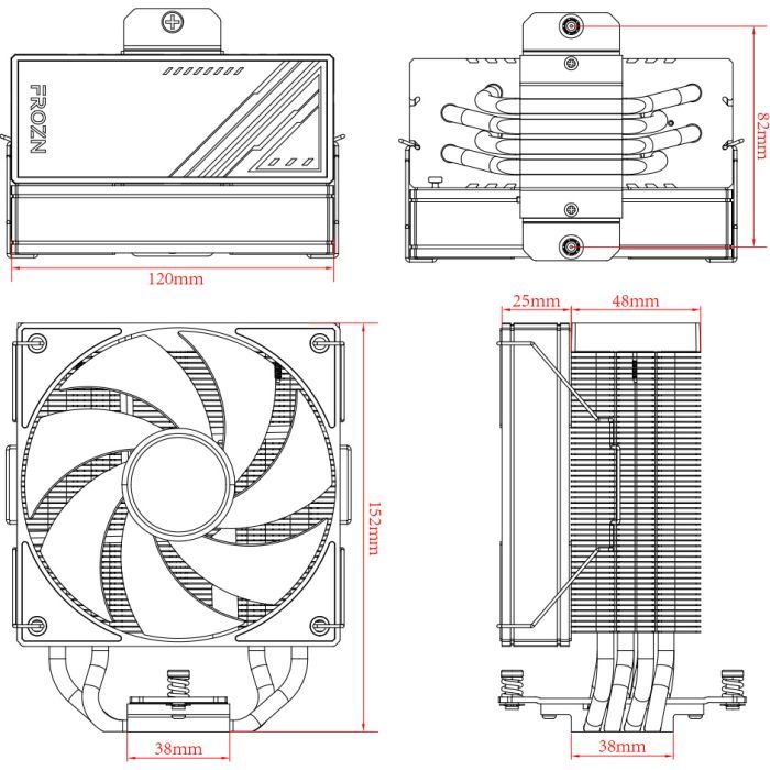 Кулер для процессора ID-Cooling FROZN A410 Black изображение 7