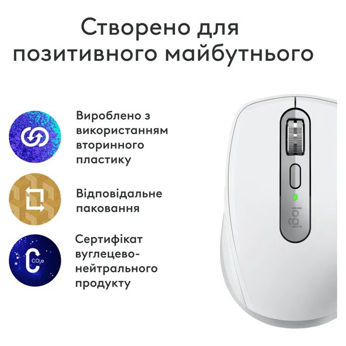 Мышка Logitech MX Anywhere 3S для MAC Wireless Space Grey (910-006947) изображение 2