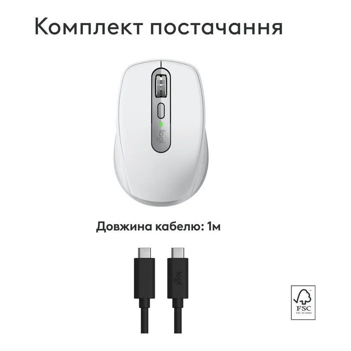 Мышка Logitech MX Anywhere 3S для MAC Wireless Space Grey (910-006947) изображение 4