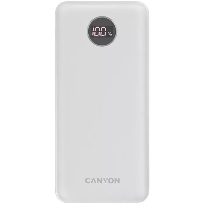 Батарея універсальна Canyon PB-2002 20000mAh, PD/20W, QC/3.0/22.5W, Black (CNE-CPB2002B)