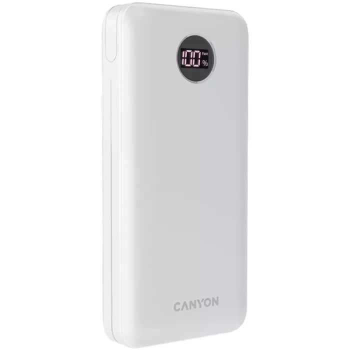 Батарея універсальна Canyon PB-2002 20000mAh, PD/20W, QC/3.0/22.5W, Black (CNE-CPB2002B) зображення 2