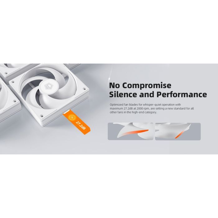 Кулер для корпуса ID-Cooling Вентилятор ID-Cooling AS-120-W (AS-120-W) изображение 8