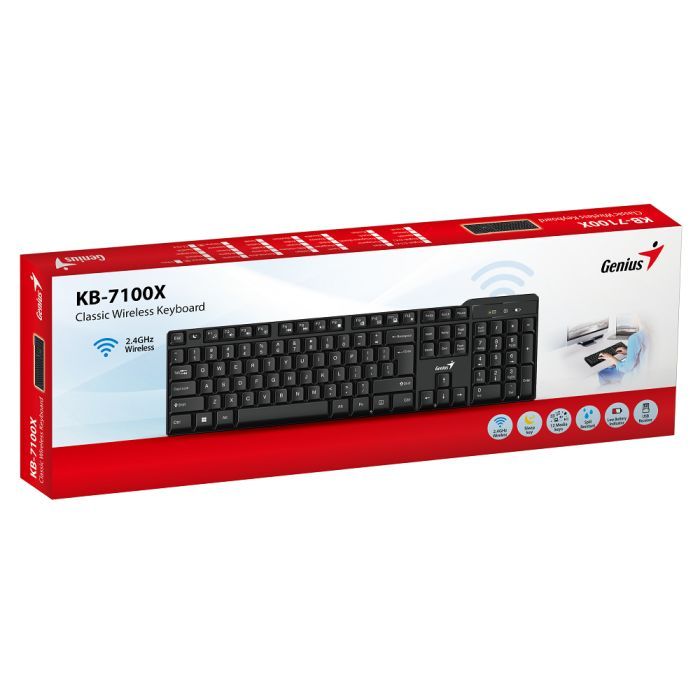Клавіатура Genius KB-7100X Wireless UA Black (31320001406) зображення 2