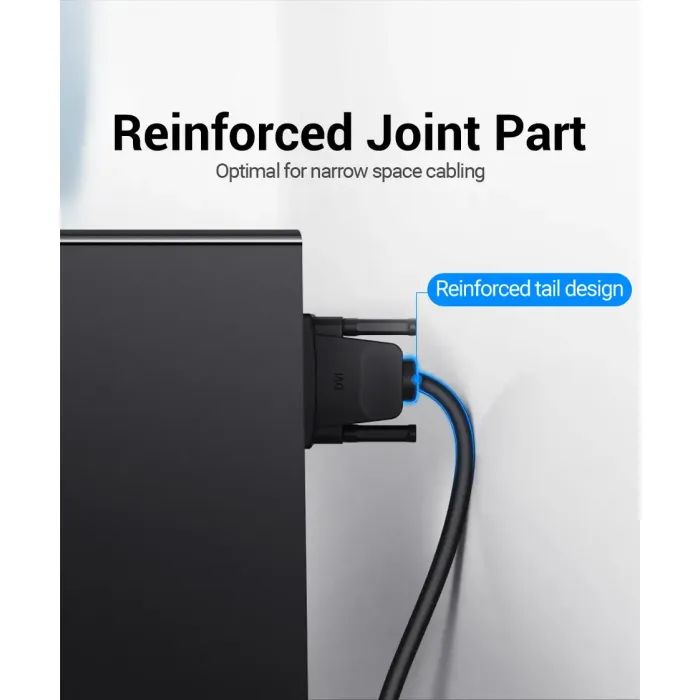 Кабель мультимедийный DVI to DVI 24+1pin 1.5m 2K 60Hz Dual Linik Vention (EAABG) изображение 5