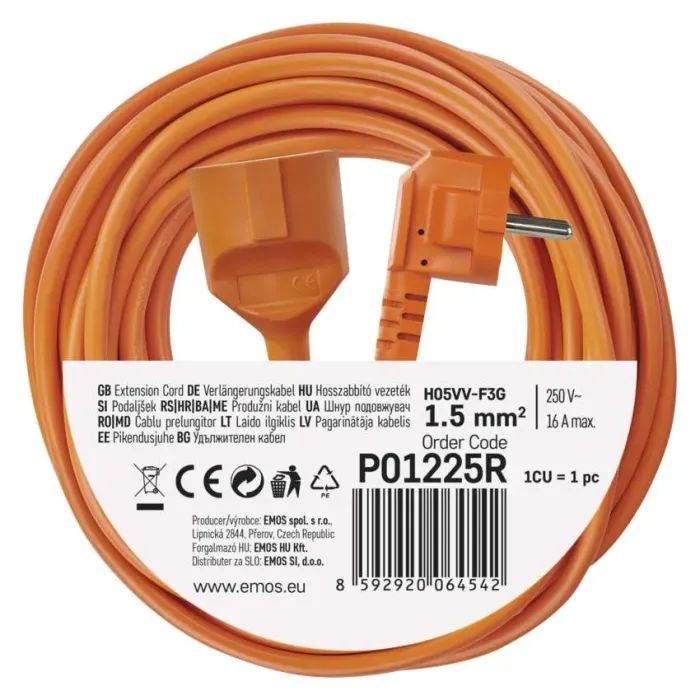 Сетевой удлинитель EMOS P01225R изображение 7