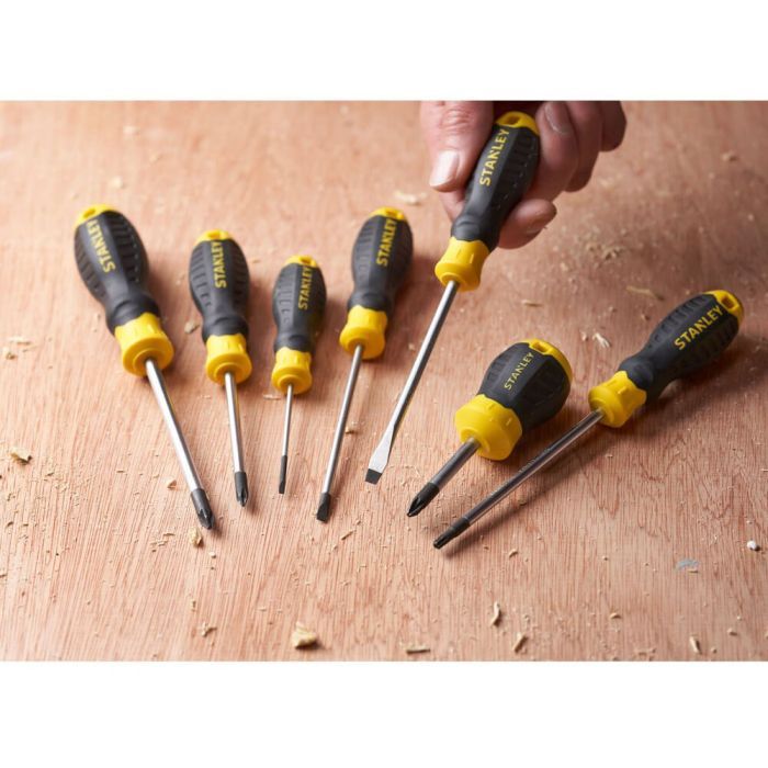 Отвертка Stanley Cushion Grip, SL 5.5x100мм, с расширяющимся жалом. (STHT16146-0) изображение 5