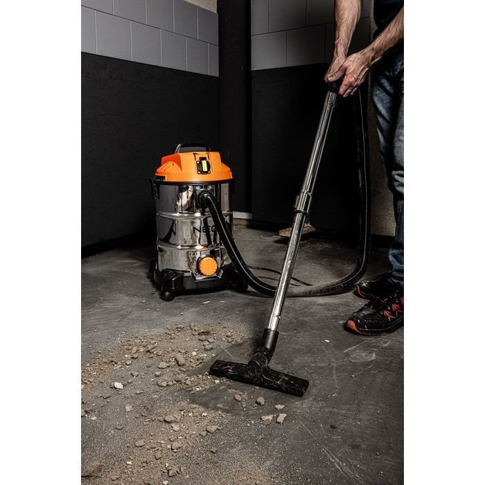 Пылесос строительный Neo Tools 1400Вт, 18 кПа, 30л, HEPA, колеса, 5.92кг (04-738) изображение 3