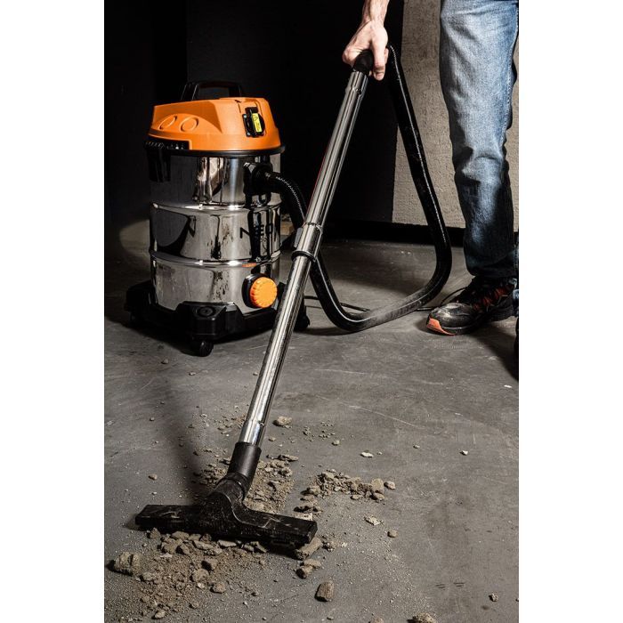 Пылесос строительный Neo Tools 1400Вт, 18 кПа, 30л, HEPA, колеса, 5.92кг (04-738) изображение 4