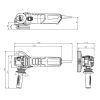 Шлифовальная машина Metabo Шліфмашина кутова Metabo WEVA 15-125 Quick 125мм 1550Вт 2800-11000обхв 2.5 (600496000) изображение 8