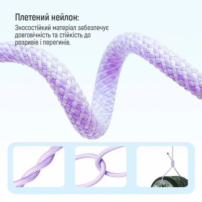 Дата кабель USB-C to Lightning 1.0m 27W pink ColorWay (CW-CBPDCL061-P) зображення 11