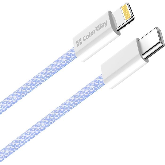 Дата кабель USB-C to Lightning 1.0m 27W pink ColorWay (CW-CBPDCL061-P) зображення 2