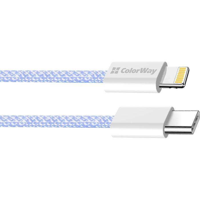 Дата кабель USB-C to Lightning 1.0m 27W pink ColorWay (CW-CBPDCL061-P) зображення 3