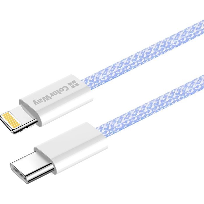 Дата кабель USB-C to Lightning 1.0m 27W pink ColorWay (CW-CBPDCL061-P) зображення 4