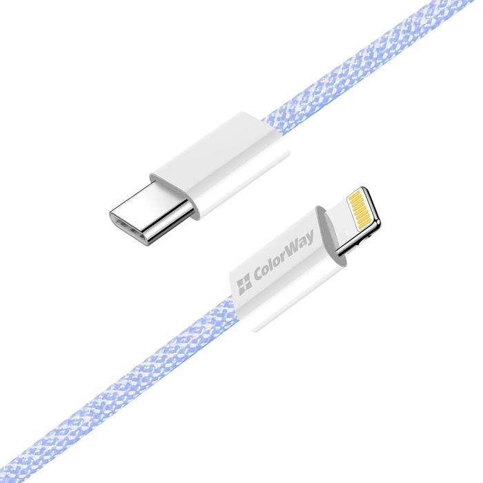 Дата кабель USB-C to Lightning 1.0m 27W pink ColorWay (CW-CBPDCL061-P) зображення 5