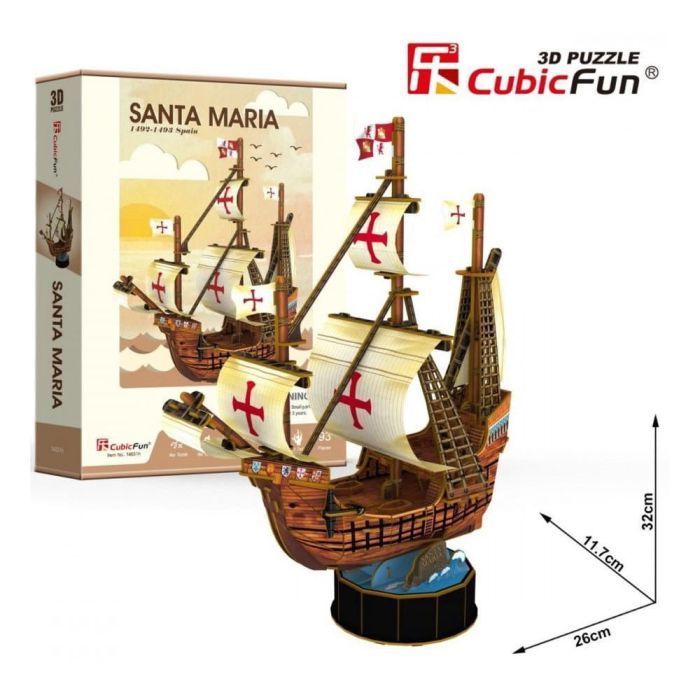 Пазл Cubic Fun Тривимірна головоломка-конструктор Санта Марія (T4031h) зображення 2