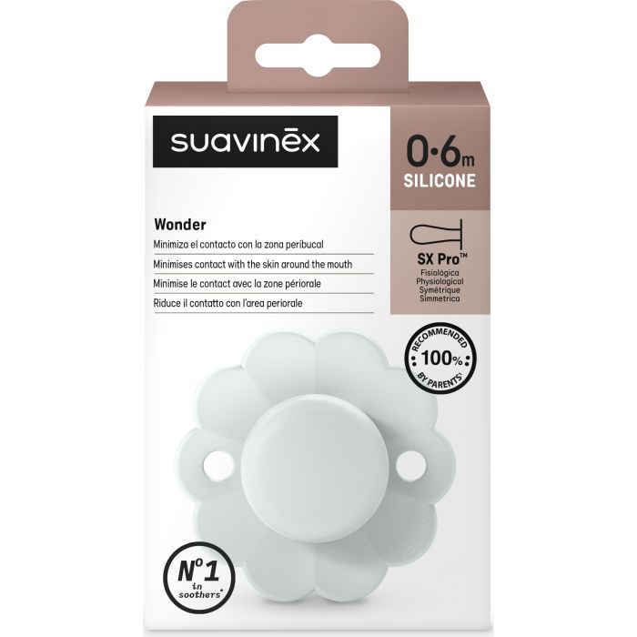 Пустушка Suavinex Wonder фізіологічна, 0-6 міс. світло-рожева (308377) зображення 3