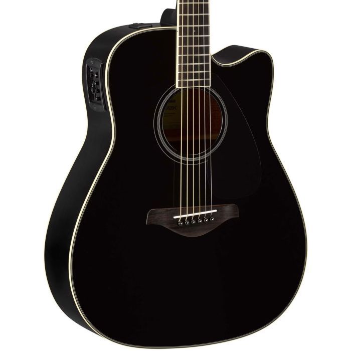 Гітара електроакустична Yamaha FGX820C Black зображення 2