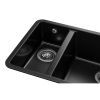 Мойка кухонная GRANADO Under top DOUBLE black shine (gr3401) изображение 3