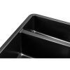 Мойка кухонная GRANADO Under top DOUBLE black shine (gr3401) изображение 4