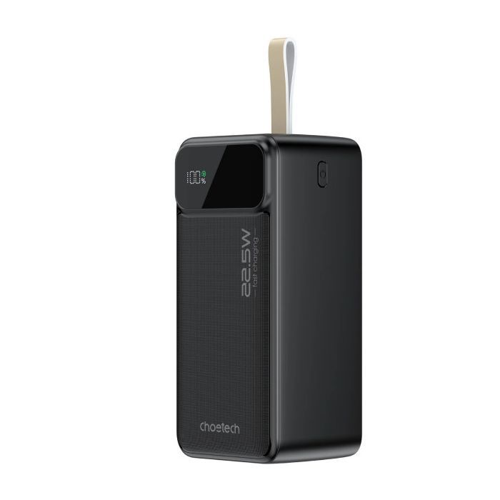 Батарея універсальна Choetech 50000mAh, PD QC/3.0/22.5W, USB-C In/out, 2*USB-A (B732-ACBK)