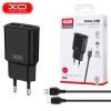 Зарядное устройство XO L92C (2USB/2.4A) + USB - MicroUSB Чорний (XO-L92C-M) изображение 3