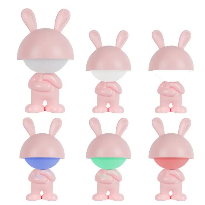 Ночник Kite Светильник LED с аккумулятором Dreamy Bunny, розовый (K25-315-1-2) изображение 4