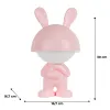 Нічник Kite Світильник LED з акумулятором Dreamy Bunny, рожевий (K25-315-1-2) зображення 6