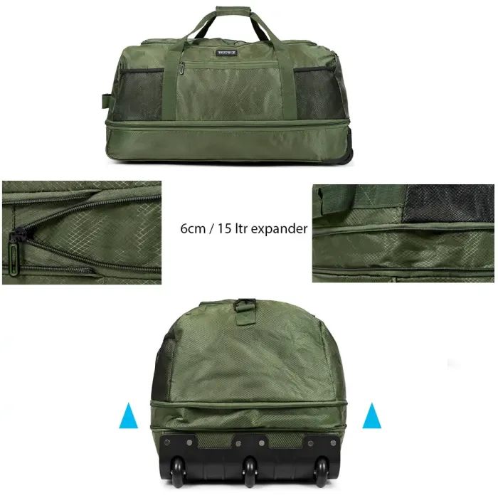 Сумка дорожная TravelZ Wheelbag Doubleloader foldable black 80(95)L (603096) (931069) изображение 8
