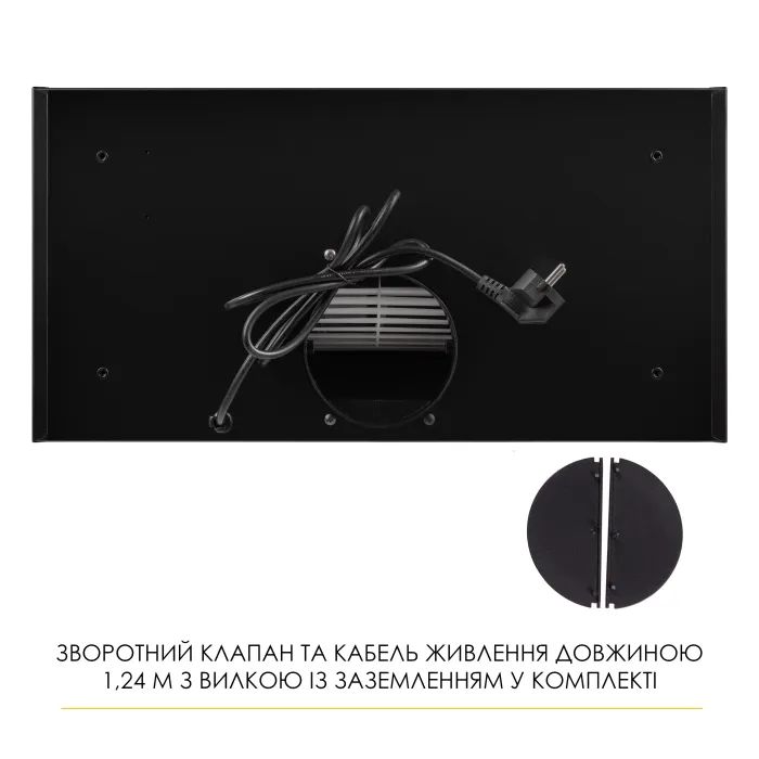 Витяжка кухонна Weilor LUMINA WBG 69 BLACK SILENCE зображення 11