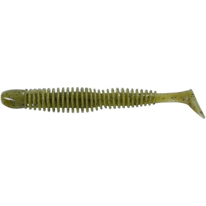 Силікон рибальський Reins Bubbling Shad 4" 001 Watermelon Seed (8 шт/уп.) (1552.03.76)